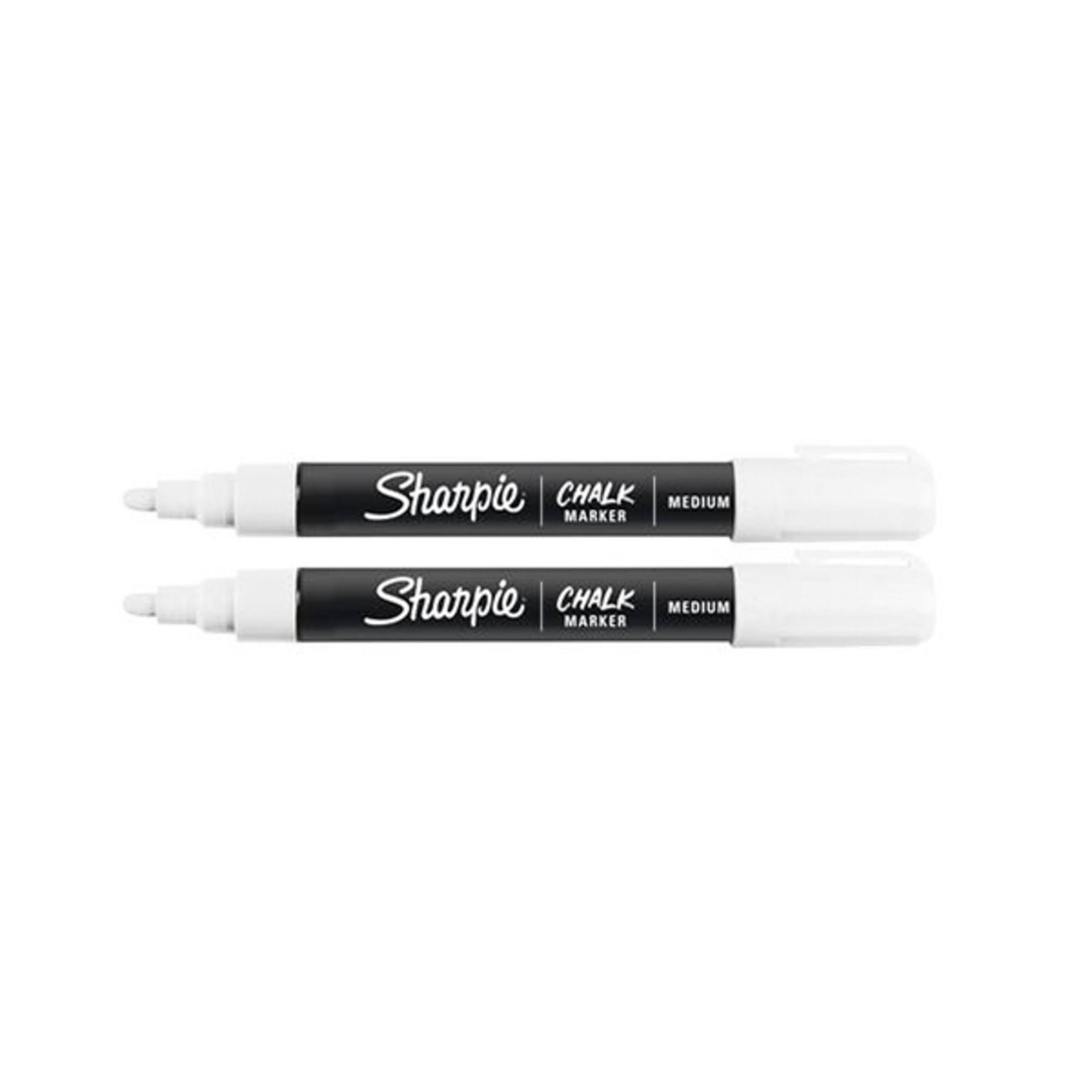 Sharpie® White Medium Point Wet Erase Chalk Markers, 2ct.